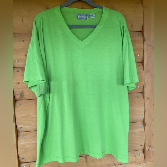 JUSTIN ALLEN XTRA NEW YORK Vibrant V-neck short sleeved tee Size 2X - Picture 1 of 7